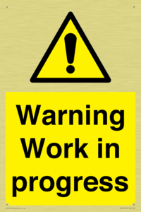 Warning Work in progress